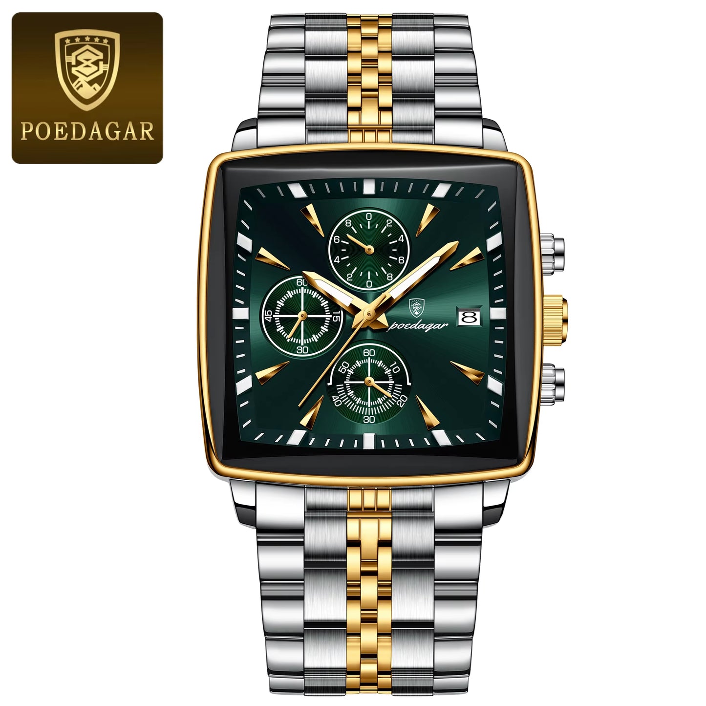  Men's Luxury  Stainless Steel Watch