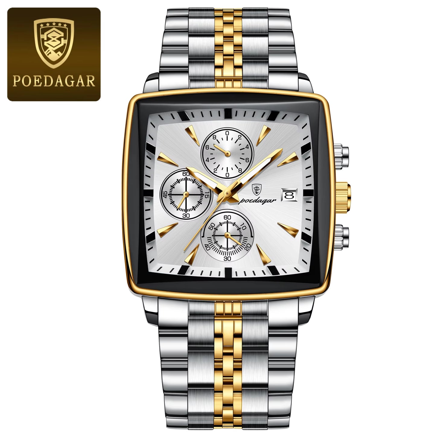  Men's Luxury  Stainless Steel Watch