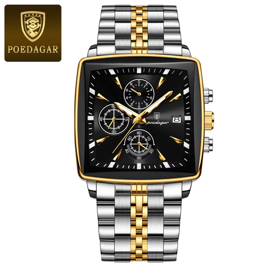  Men's Luxury  Stainless Steel Watch